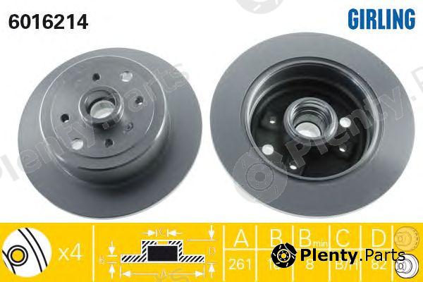  GIRLING part 6016214 Brake Disc