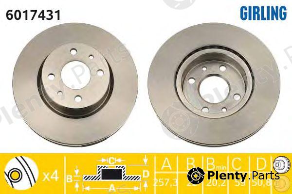  GIRLING part 6017431 Brake Disc