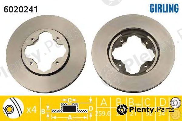  GIRLING part 6020241 Brake Disc