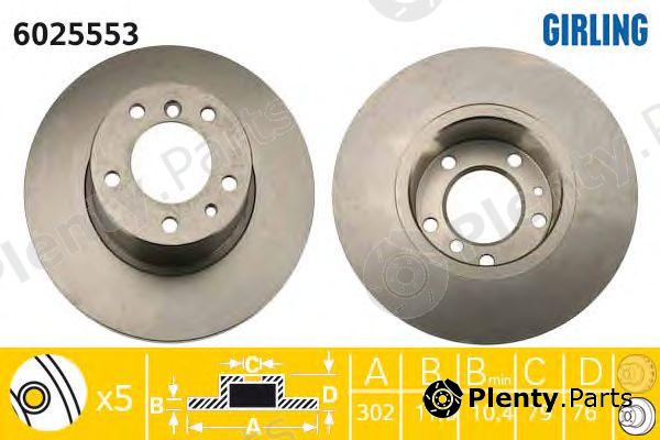  GIRLING part 6025553 Brake Disc