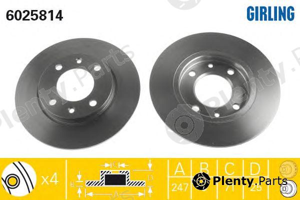  GIRLING part 6025814 Brake Disc