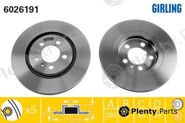  GIRLING part 6026191 Brake Disc