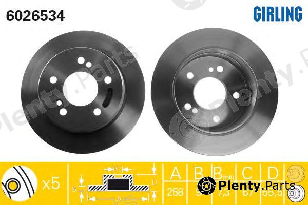  GIRLING part 6026534 Brake Disc