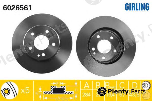  GIRLING part 6026561 Brake Disc