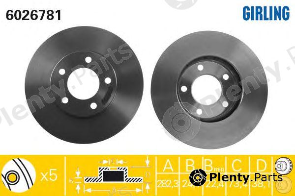  GIRLING part 6026781 Brake Disc
