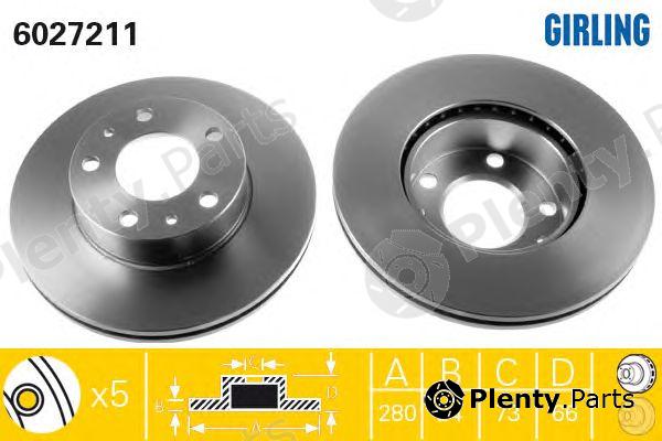  GIRLING part 6027211 Brake Disc