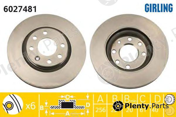  GIRLING part 6027481 Brake Disc