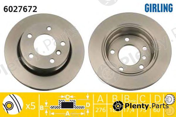 GIRLING part 6027672 Brake Disc