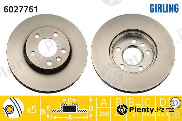  GIRLING part 6027761 Brake Disc
