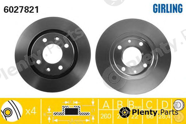  GIRLING part 6027821 Brake Disc