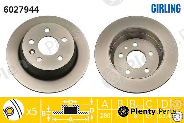  GIRLING part 6027944 Brake Disc