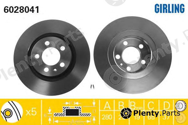  GIRLING part 6028041 Brake Disc