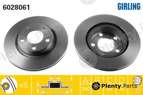  GIRLING part 6028061 Brake Disc