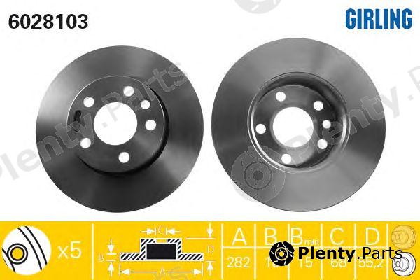  GIRLING part 6028103 Brake Disc