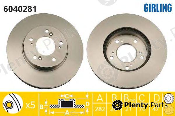  GIRLING part 6040281 Brake Disc