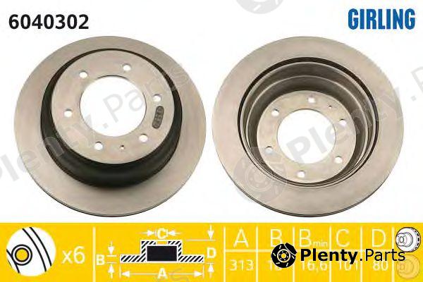  GIRLING part 6040302 Brake Disc