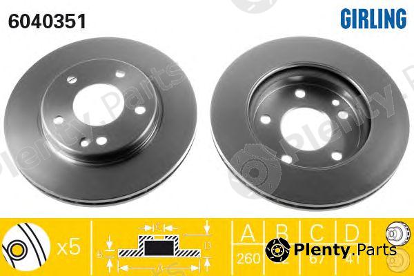  GIRLING part 6040351 Brake Disc