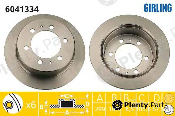  GIRLING part 6041334 Brake Disc