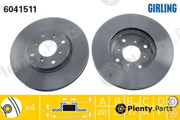  GIRLING part 6041511 Brake Disc