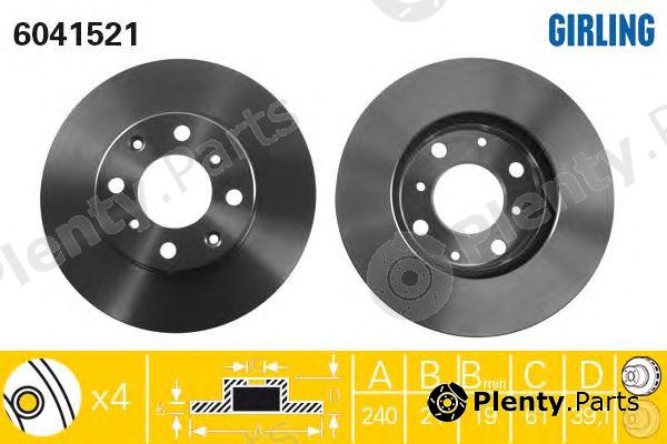  GIRLING part 6041521 Brake Disc
