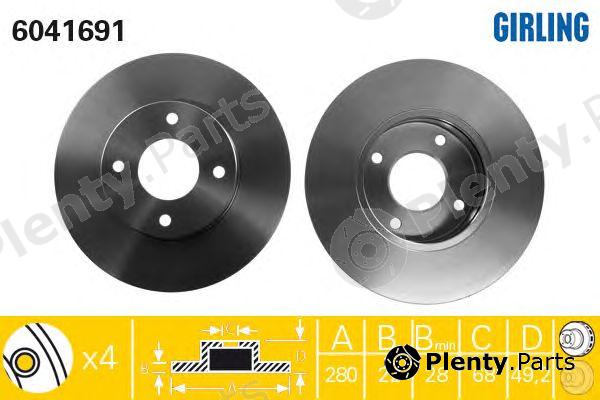  GIRLING part 6041691 Brake Disc