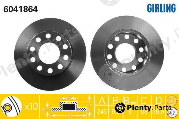  GIRLING part 6041864 Brake Disc
