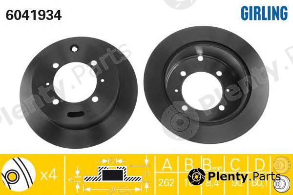  GIRLING part 6041934 Brake Disc