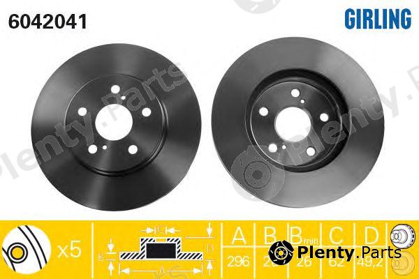  GIRLING part 6042041 Brake Disc