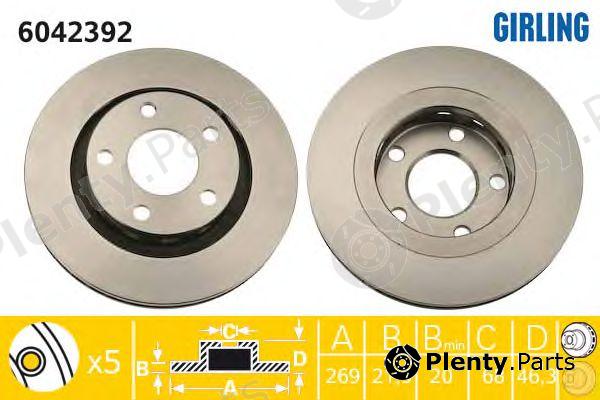  GIRLING part 6042392 Brake Disc