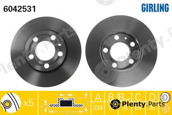  GIRLING part 6042531 Brake Disc