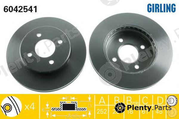  GIRLING part 6042541 Brake Disc