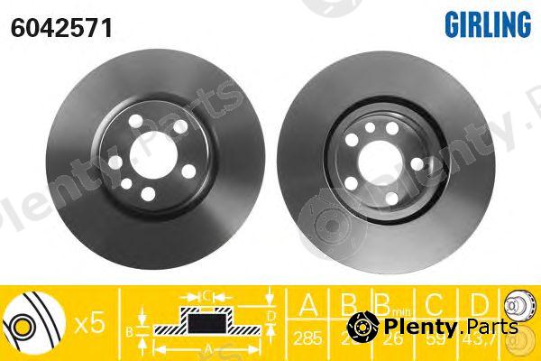 GIRLING part 6042571 Brake Disc