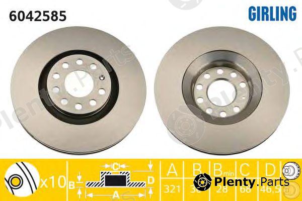  GIRLING part 6042585 Brake Disc