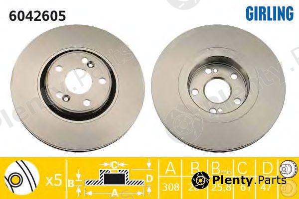  GIRLING part 6042605 Brake Disc