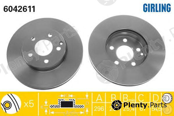  GIRLING part 6042611 Brake Disc