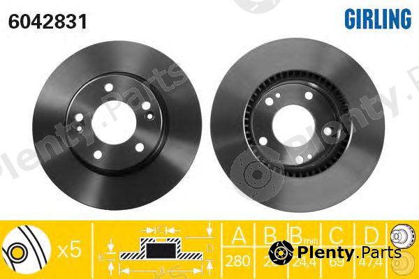  GIRLING part 6042831 Brake Disc