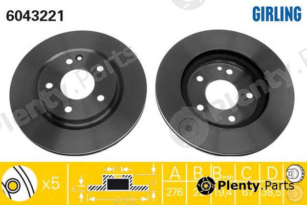  GIRLING part 6043221 Brake Disc