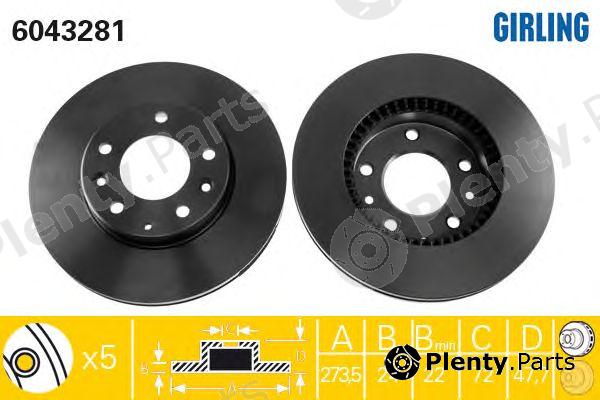 GIRLING part 6043281 Brake Disc