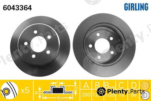  GIRLING part 6043364 Brake Disc