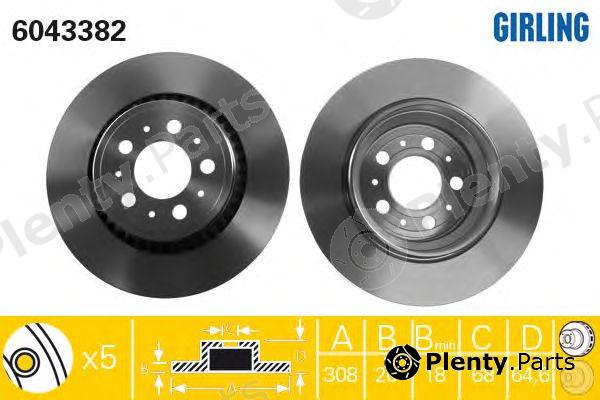  GIRLING part 6043382 Brake Disc