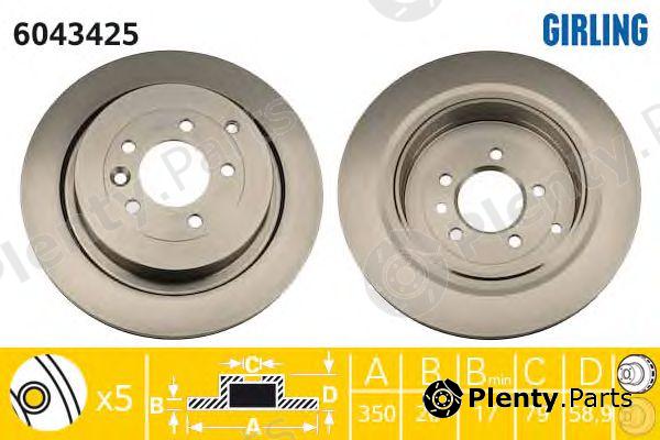  GIRLING part 6043425 Brake Disc