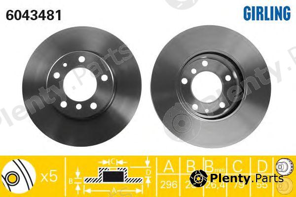 GIRLING part 6043481 Brake Disc