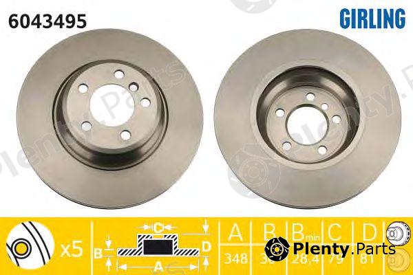  GIRLING part 6043495 Brake Disc