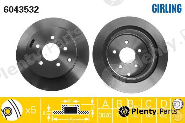  GIRLING part 6043532 Brake Disc