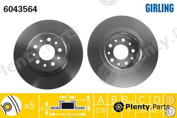  GIRLING part 6043564 Brake Disc