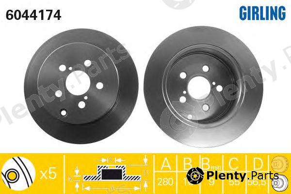  GIRLING part 6044174 Brake Disc