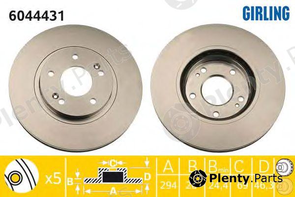  GIRLING part 6044431 Brake Disc