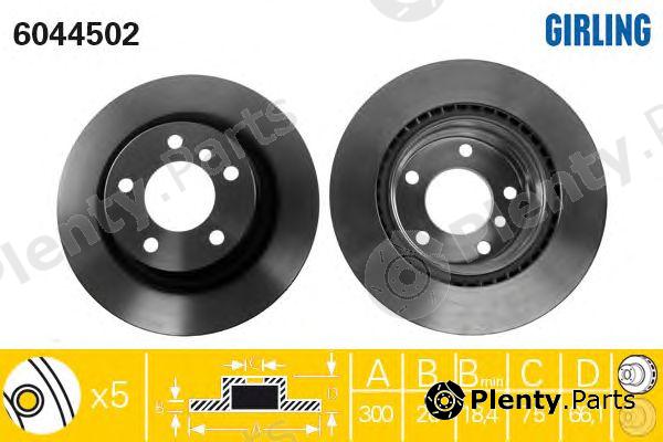  GIRLING part 6044502 Brake Disc