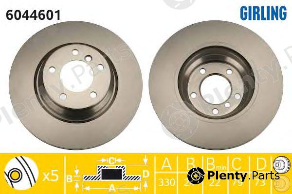  GIRLING part 6044601 Brake Disc