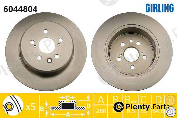  GIRLING part 6044804 Brake Disc